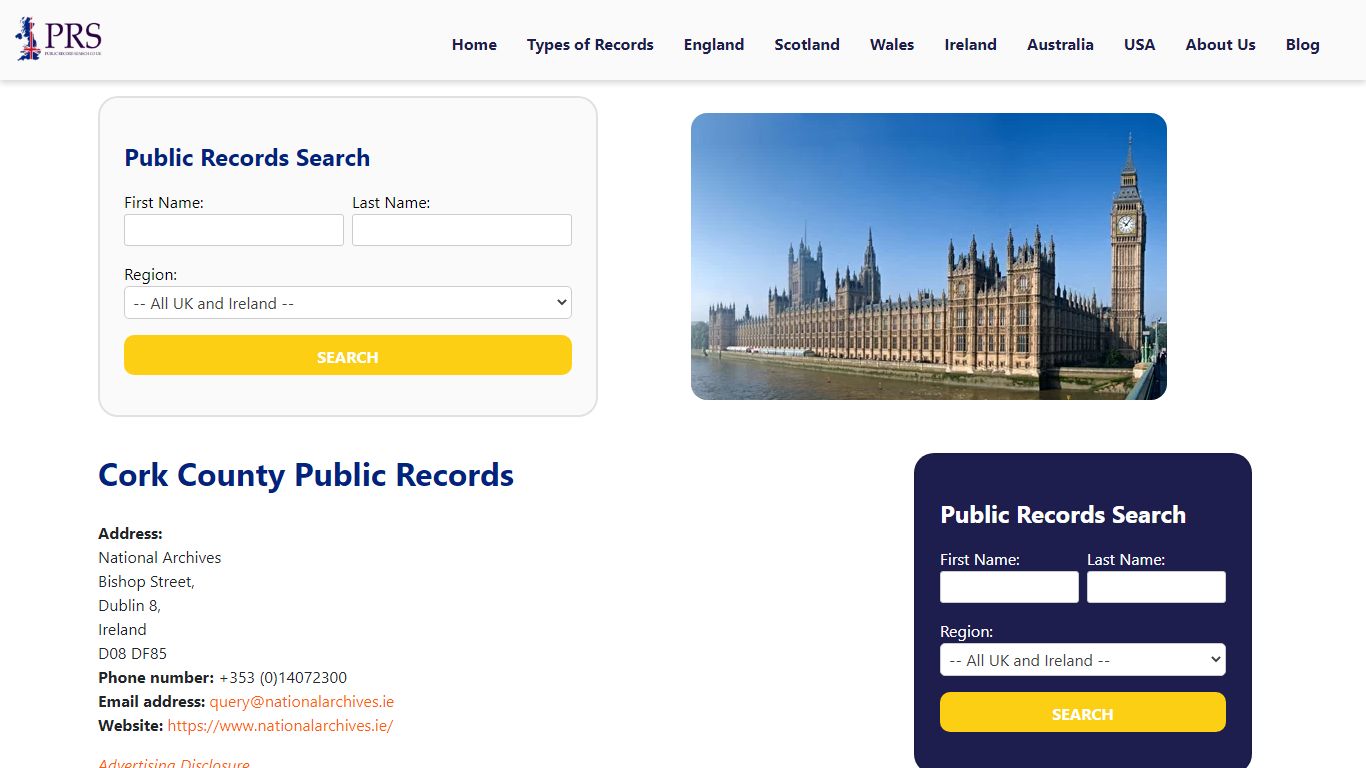 Cork County Public Records Resources and Information